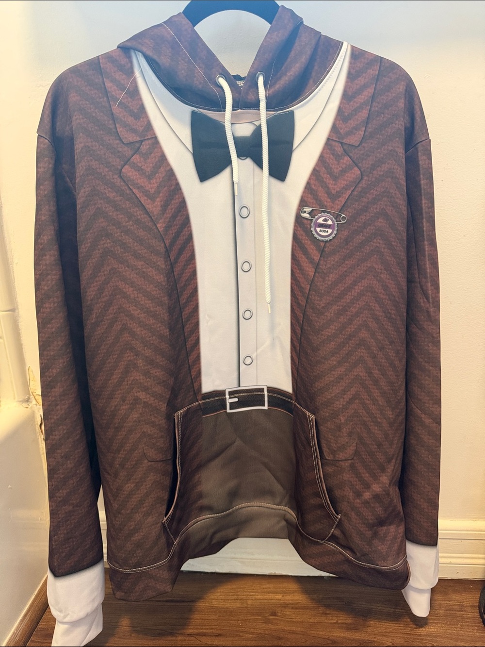 Disney UP costume - Carl Fredrickson Hoodie Sweatshirt Costume - Men’s XL